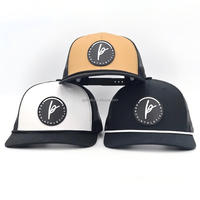 Gorra trucker Richardson 112 personalizada de 6 paneles con malla, cierre snapback, parche de cuero, PVC de goma y logotipo bordado personalizado para caza