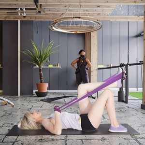 Fascia di resistenza personalizzata con 5 colori un Set TPE Yoga elastico elasticizzato per esercizi in Stock - Product Image 4