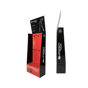 Free Design Customized for Cardboard Store <b>Display</b> <b>Stand</b> with Hook for Promotion - Product Image 5