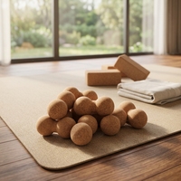 Boules de massage en liège massif Corlo 5cm-20cm – Écologiques et légères pour la thérapie par points de pression, le yoga et le Pilates – Prix de gros