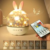 Lampe de nuit LED moderne TSINYE pour enfants, projecteur d'étoiles, cadeaux pour filles, tout-petits, machine à sons, lampes de table, lampe de projection