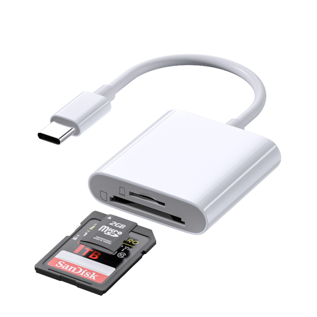 OTG Type C Card Reader USB Flash Drive SD TF Cardreader for Tablet USB Type C to Smart Memory Card for Xiaomi