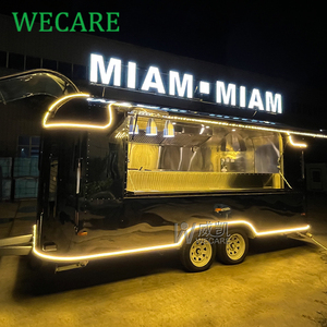 Wecare cà phê Thanh kem xe tải thực phẩm di động Trailer đầy đủ trang bị towable BBQ Burger Crepe bánh pizza thực phẩm xe tải - Product Image 6