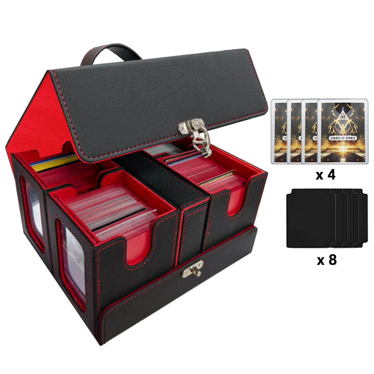 Intérieur noir + rouge