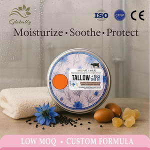 Bálsamo Batido de Semilla Negra con Sebo 70g, <span class=keywords><strong>Crema</strong></span> Facial Halal de Animales Alimentados con Pasto, Hidratante Reparador y Calmante con Incienso y Jojoba - Product Image 1
