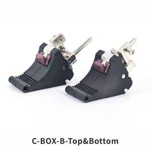 Manija de Inserción/Extracción ZSTC C-BOX para Rittal, Schroff, Elma, Tipo IEL, Palanca Negra, Botón Rojo, 81-095, 81-096, 81-205, 81-206 - Product Image 2