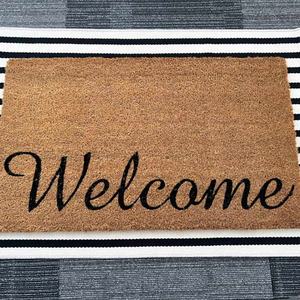 Alfombra de Entrada para Puerta Exterior, Alfombra de Porche con Rayas en Capas - Product Image 3