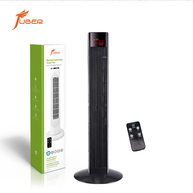 High Quality 36 Inch LED Light Three Speed Control Remote Control Electric Tower Fan with Air Cooler for Home & Hotel Use