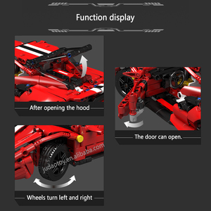 Mould <span class=keywords><strong>King</strong></span> 10076 <span class=keywords><strong>Jouet</strong></span> transformable, modèle de <span class=keywords><strong>voiture</strong></span> de sport à trois formes, ensembles de blocs de construction MOC, puzzle de construction de <span class=keywords><strong>voiture</strong></span>, pour cadeau - Product Image 4