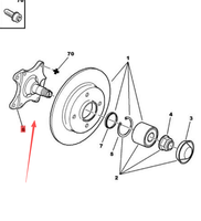 Support de pivot d'essieu arrière pour Peugeot 307 Citroën C4, référence OE 517630 5176.30, Accessoires automobiles