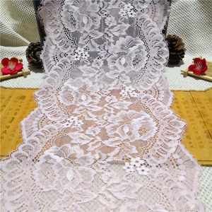 عرض 25 سنتيمتر أسود 2 الألوان مطاطا رمش الدانتيل تقليم لصناعة الملابس الاكسسوارات ديي الديكور الدانتيل واسعة - Product Image 2