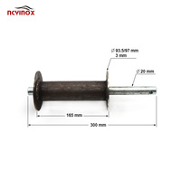 Embout de rouleau universel en acier inoxydable 93/97 mm - Pièces de rechange durables pour portes de sécurité commerciales et volets de garage