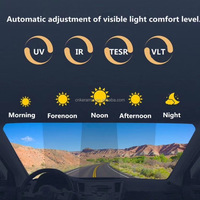 Film isolant pour vitres de voiture VLT35% de haute qualité, couleur foncée, protection thermique automatique, forme en rouleau, logo KRMIC KR-66, 5 ans