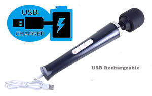 Enormi vibratori AV Wand per le donne carica USB Big Stick massaggiatore punto G femminile stimolatore clitoride giocattoli adulti del sesso per donna - Product Image 4