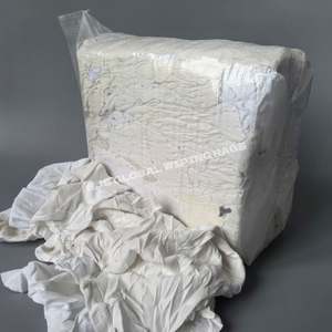 Paños de limpieza de algodón 100% resistentes, de alta absorción, color blanco, 25 kg, para limpieza. - Product Image 1