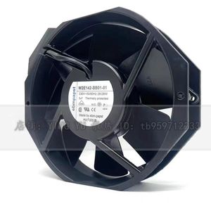 Ventilateur axial W2E142-BB01-01 230V 2900 tr/min à montage mural, pales en plastique noir, fabriqué en Allemagne - Product Image 2