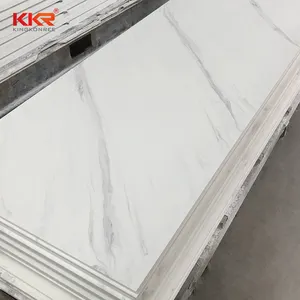 KKR大理石图案人造石固体表面淋浴墙固体表面特殊设计板