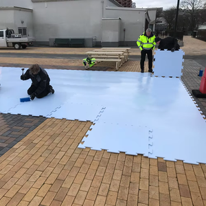 Di động băng bảng điều chỉnh ngoài trời Hockey Rink bảng uhmwpe tổng hợp <span class=keywords><strong>ICE</strong></span> Rink nhựa nhân tạo Hockey Rink HDPE Skate Board - Product Image 5