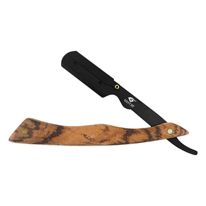 Old Fashioned Stainless Steel Folding Straight Barber <b>Razor</b> Face Shaver Replaceable <b>Blades</b> <b>Single</b> Edge for Men - Product Image 1