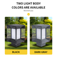GL04 Pilier d'éclairage solaire pour porte de jardin de sécurité extérieure Ip66 High Lumen Smart Module Appliques murales