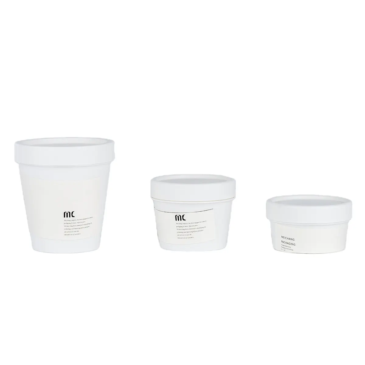 Eiscreme förmiges Gelglas Kosmetik verpackung Mini Small Jar Plastik flasche PP 50g 100g 200g MEI Chang Akzeptabel 10000 Stück CN;ZHE
