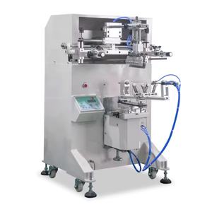 Nueva Máquina de Serigrafía Semiautomática para Superficies Cilíndricas Curvas, Impresora Neumática Multifuncional para Etiquetas en Frascos y Tubos de Plástico - Product Image 2