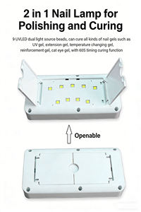 5. Profesyonel 2'si 1 Arada Tırnak Alet Seti: Elektrikli Matkap + UV LED Lamba, Salon ve Evde Manikür İçin Tam Set - Product Image 2