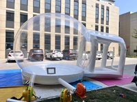 Tente bulle gonflable transparente flocon de neige QY, en PVC, 5x3x3M, vente chaude usine, Chine