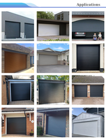 Porte à enroulement en alliage d'aluminium au design minimaliste esthétique, installation dissimulée pour supermarché