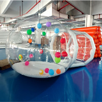 Clair Bulle Dôme Tente Intérieur Extérieur Gonflable Bulle Maison Enfants Fête Ballons