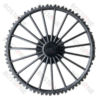 Roues en fer pour tracteur sans air en caoutchouc solide Slim 1800*100mm 1800*120mm Pneus Pulvérisateur à flèche Pneus solides Autres roues et accessoires
