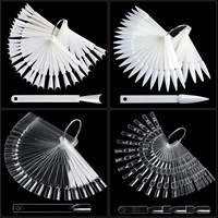 Misscheering-accesorios para uñas postizas, accesorios para uñas postizas, uñas artísticas transparentes, 50 unidades
