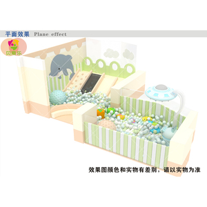 Parque Infantil de interior de tierra feliz, relleno de pared suave OEM para patio de juegos interior para niños - Product Image 2
