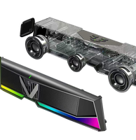 Sistem home theater soundbar Bluetooth 2.0 Ch kecil, pengalaman audio berkualitas tinggi untuk komputer