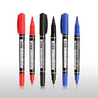 Stylo marqueur de tatouage Permanent, couleurs noir bleu rouge, maquillage Permanent, peau des sourcils, 1 pièce