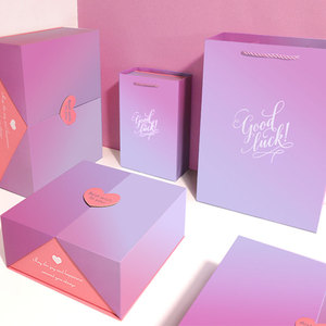 Emballage de luxe, boîte cadeau à double ouverture, emballage avec logo personnalisé magnétique, boîte mystère - Product Image 2