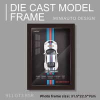 Lukisan Gantung 3D Model Mobil Alloy 1:32 Bingkai Foto Model Supercar Lecon Hadiah Dekorasi Rumah
