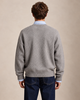 Pull en tricot personnalisé pour homme avec motif panda, col rond, broderie de logo sur mesure, OEM ODM, marque privée, tricot d'hiver décontracté