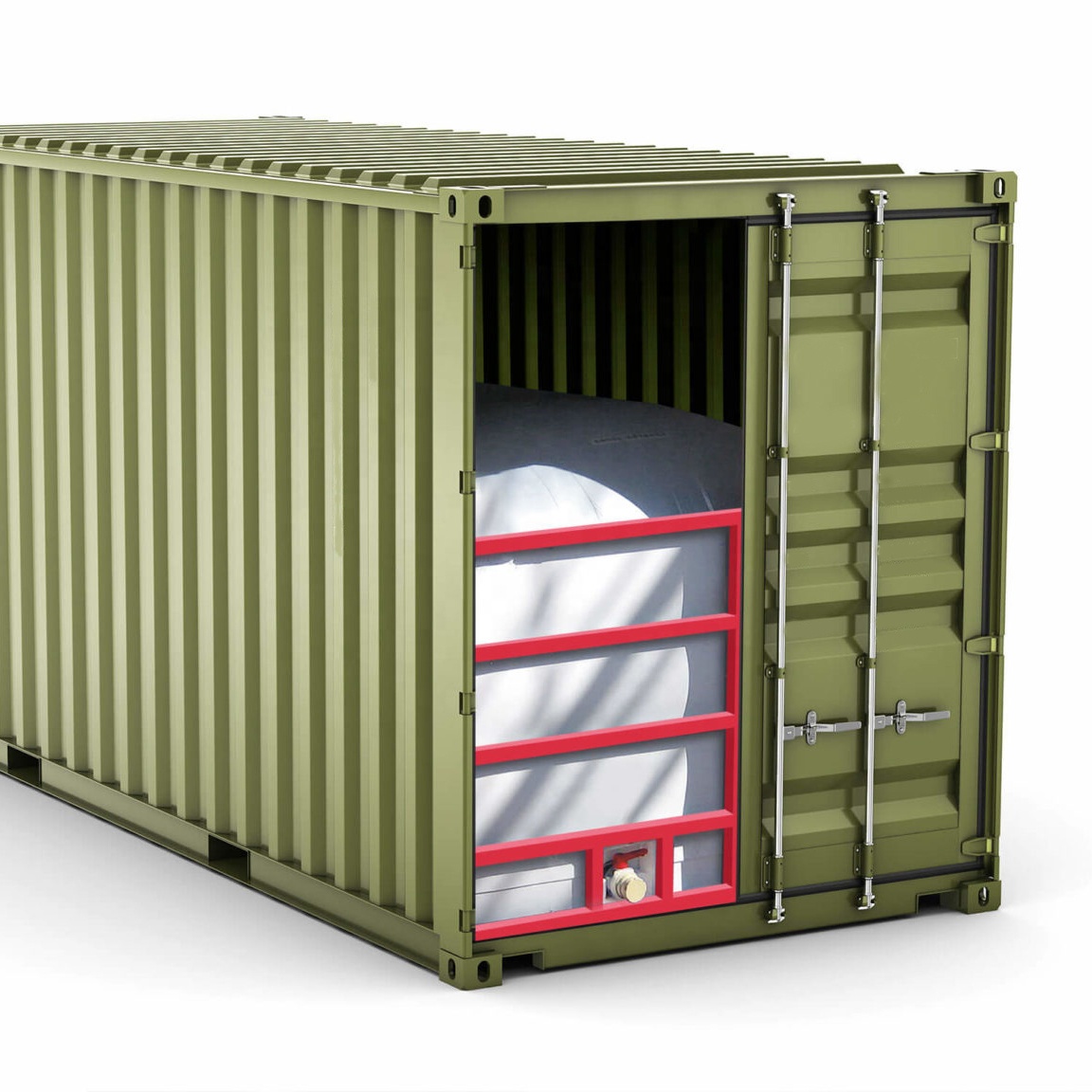 24000 литровый 20-футовый контейнер россыпью жидкости Flexitank для транспортировки жидкости