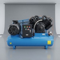 Compresseur d'air portable à piston refroidi par air SAYI V2155T avec moteur 22KW, double étage, 12,5 bars, 300L, 103 CFM, double réservoir en fonte