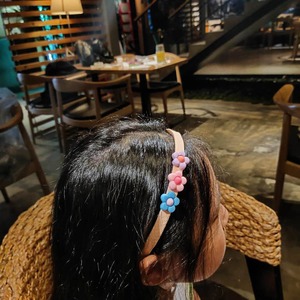 Bande dessinée coréenne mode enfants bandeau de cheveux mignon bébé <span class=keywords><strong>anti</strong></span>-dérapant amour fleur lapin bandeau en gros - Product Image 3