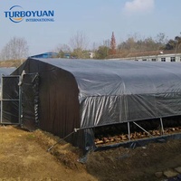 Tissu occultant en HDPE pour serre, couverture pour volailles avec stabilisateur UV, matériau d'occlusion noir/blanc pour l'ombrage des champignons en hydroponie