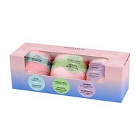 Boîte de rangement personnalisée en papier gaufré imperméable avec fermeture magnétique et revêtement UV pour coffret cadeau de bombes de bain de luxe - Éponge écologique