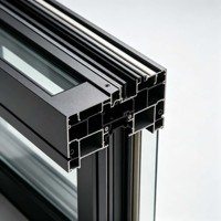 Véranda moderne à deux étages en alliage d'aluminium avec toit plat et terrasse pour hôtel, villa, appartement, parc, jardin, espace extérieur