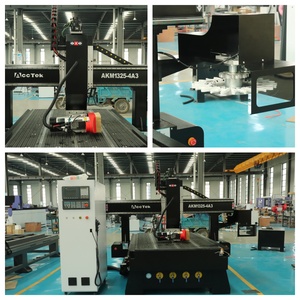 Acctek เครื่องแกะสลักไม้4แกน, เครื่องแกะสลักไม้3D เราเตอร์ CNC ATC พร้อมแกนหมุน +/-90องศาเครื่องแกะสลักโฟม3D หมุนได้ - Product Image 5