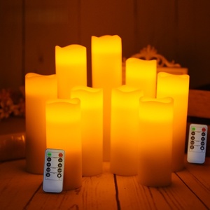 Bougie électronique LED réaliste à tél<span class=keywords><strong>éco</strong></span>mmande, <span class=keywords><strong>éco</strong></span>logique, à effet de flamme ondulée, pour éclairage d'ambiance de mariage, idéale pour un <span class=keywords><strong>geste</strong></span> romantique - Product Image 2