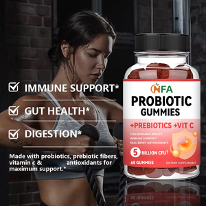 Las gomitas probióticas de etiqueta privada con vitamina C prebiótica promueven la salud intestinal digestiva y el sistema inmunológico - Product Image 6