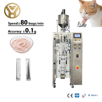 Machines d'emballage de sachets liquides, de gel, de sauce, de nourriture humide pour animaux de compagnie, de pâte, multifonctionnelles, à grande vitesse, YH
