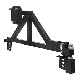 Support de roue pliable et rétractable JH-Mech compatible avec la plupart des tailles de pneus, support de roue multifonctionnel en acier au carbone monté sur attelage - Product Image 3