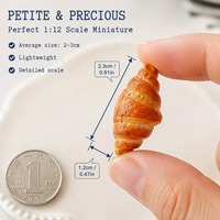 Lot de mini aimants de réfrigérateur en résine, décoratifs, en forme de pain et de pâtisserie, mignons, pour la cuisine, idéal comme cadeau